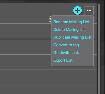 Renaming lists